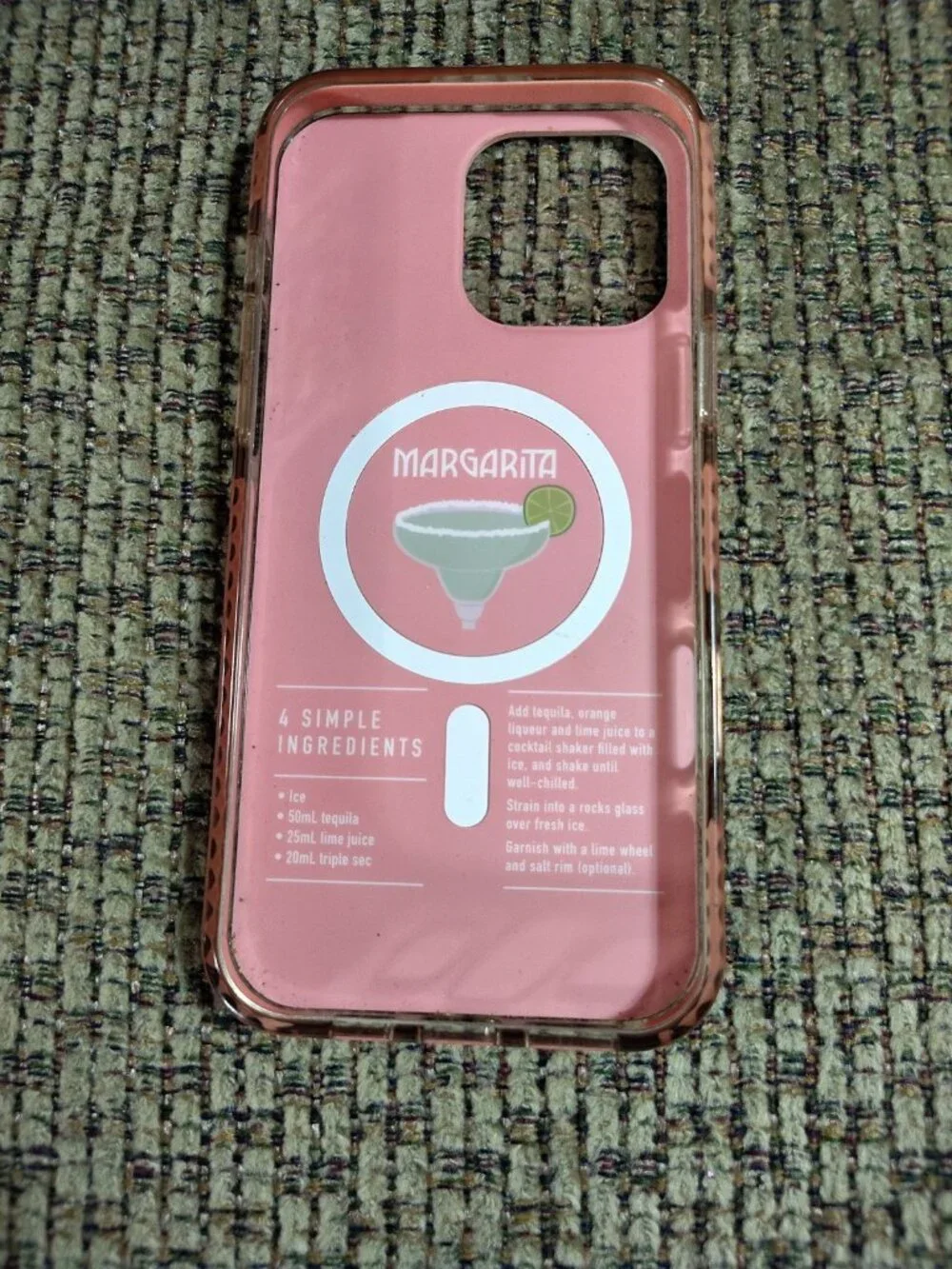 Pink Sky Margarita Shockproof MagSafe Case + Privacy Glass for iPhone 15/14/13